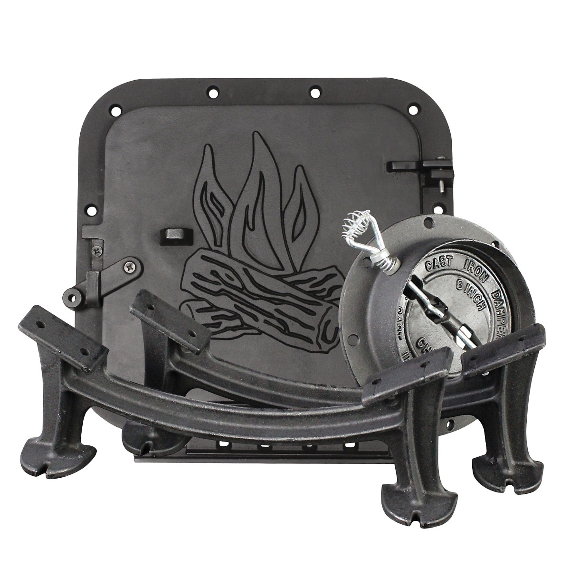 US Stove Company Camp Stove Kit — Converts 36 or 55 Gallon Steel Drum, Model# BSK1000